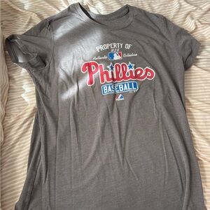 Phillies Baseball Gray T-Shirt